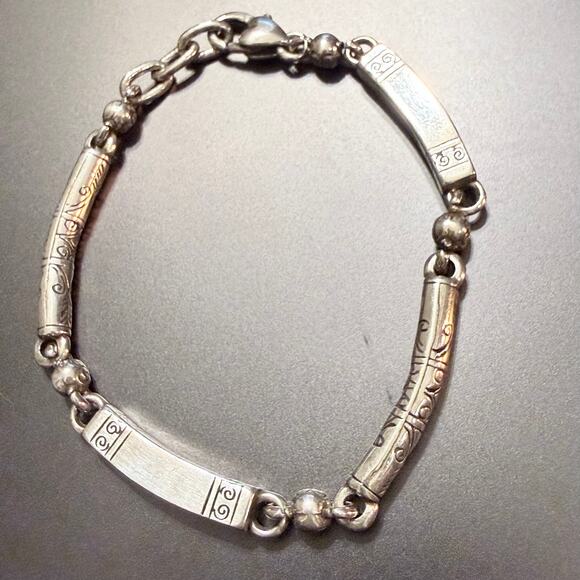 Brighton Jewelry - BRIGHTON Marrakesh Scrolled Bar Links Bracelet 8"